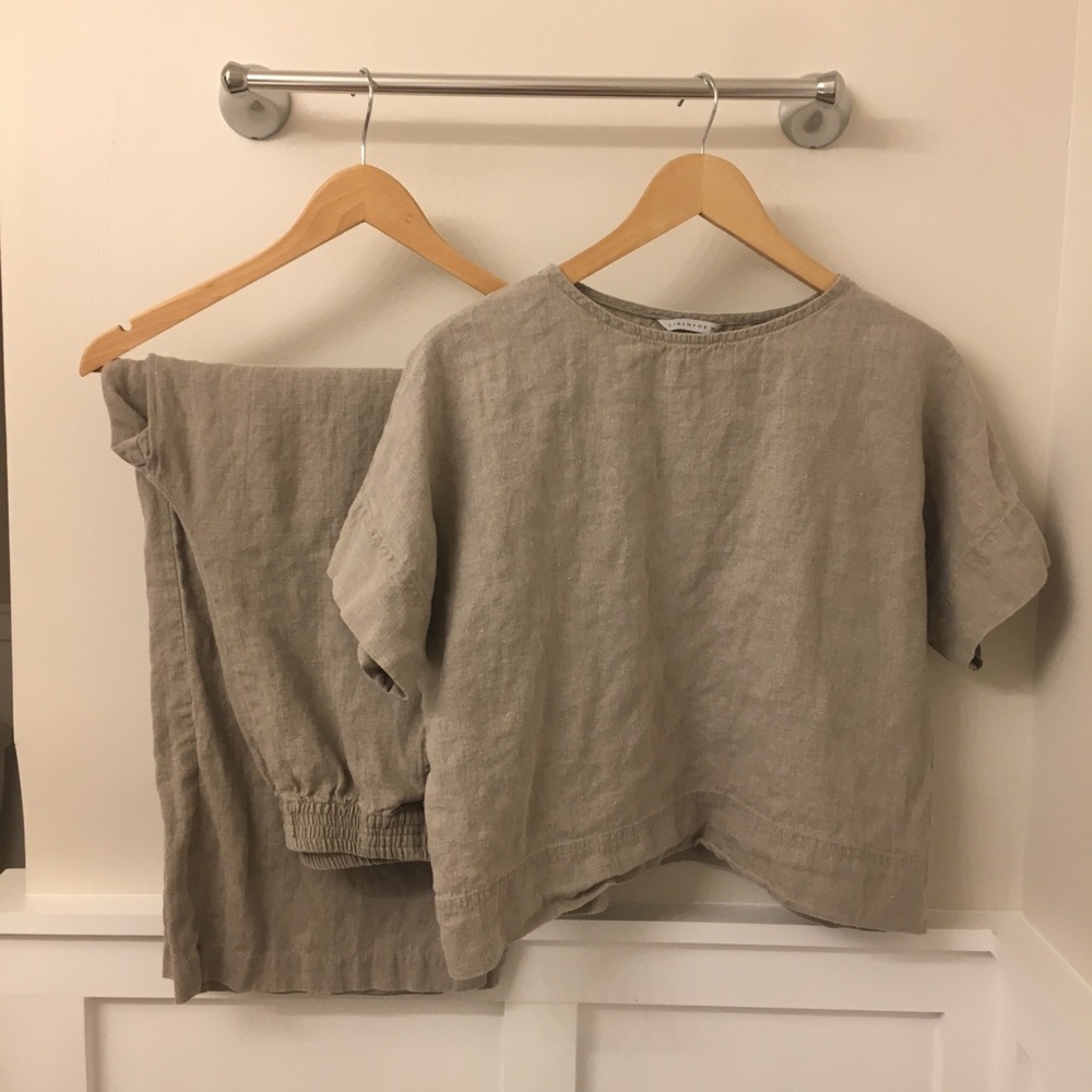 Linenfox Set (Mona Top + Ocean Pant)